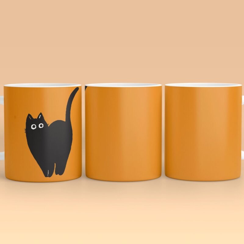 Agatha la Pazza - Tazza Mug Tazza da tisana/te/caffe stampata / Tazza stampata con amore con un gatto nero - bel regalo