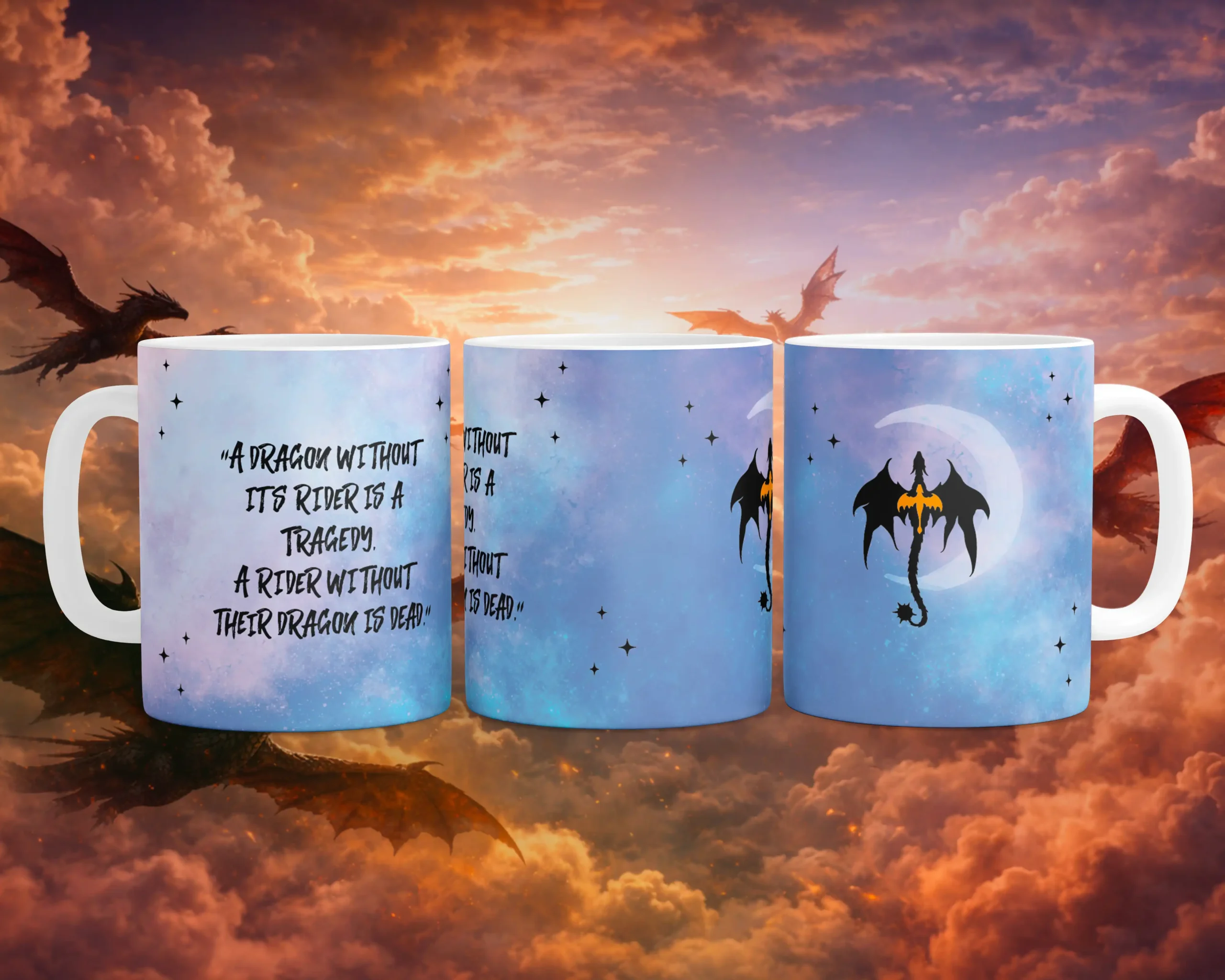 A Dragon Without Its Rider... – Mug Ispirata a Fourth Wing